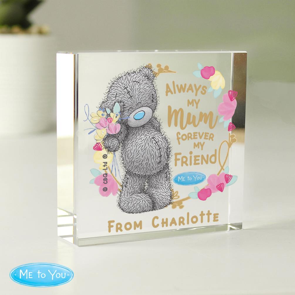 Personalised Me to You My Mum Large Crystal Block Extra Image 2